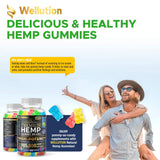 Etiqueta de ingredientes de Wellution gominolas de cáñamo para conocer la composición