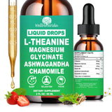 WellVeraVida L-Teanina Drops: botella para relajación diaria y claridad mental