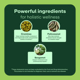 Botella frontal de WellWithAll para la toma diaria y apoyo cardiovascular.