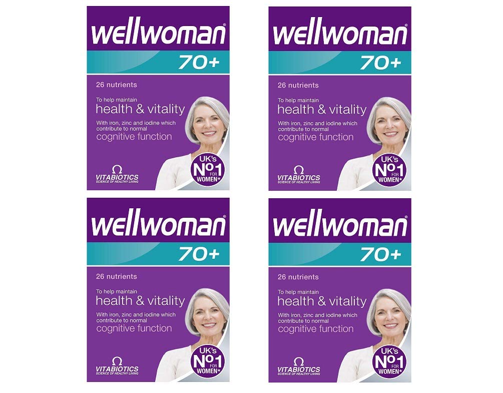 Wellwoman 70+ botellas con tabletas para apoyar la función cognitiva normal
