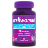 Wellwoman gomitas multivitaminas sabor baya para energía diaria y apoyo inmunitario