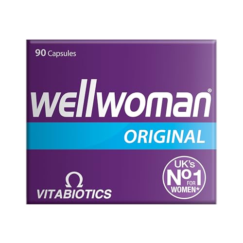 Wellwoman Original Caps sobre fondo neutro y cápsulas fáciles de tomar