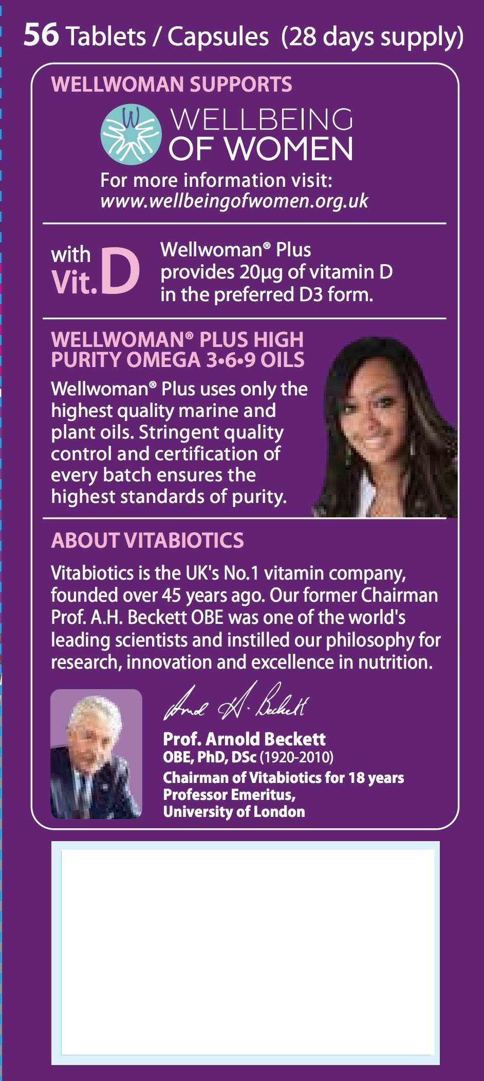 Wellwoman Plus multivitaminas: 22 micronutrientes para energía sostenida