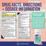 Welmate tabletas alergia 180 mg: soporte de 24 horas para estornudos y nariz.