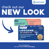 Aplicación externa de hemorroides con crema lidocaína WELMATE, alivio localizado.