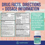 Usuario adulto tomando una pastilla WELMATE Fexofenadina 60 mg.