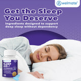 Persona durmiendo en cama gracias a Welmate Noche para dormir mejor
