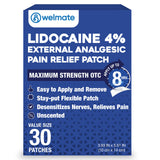 Parches WELMATE lidocaína 4% para alivio localizado