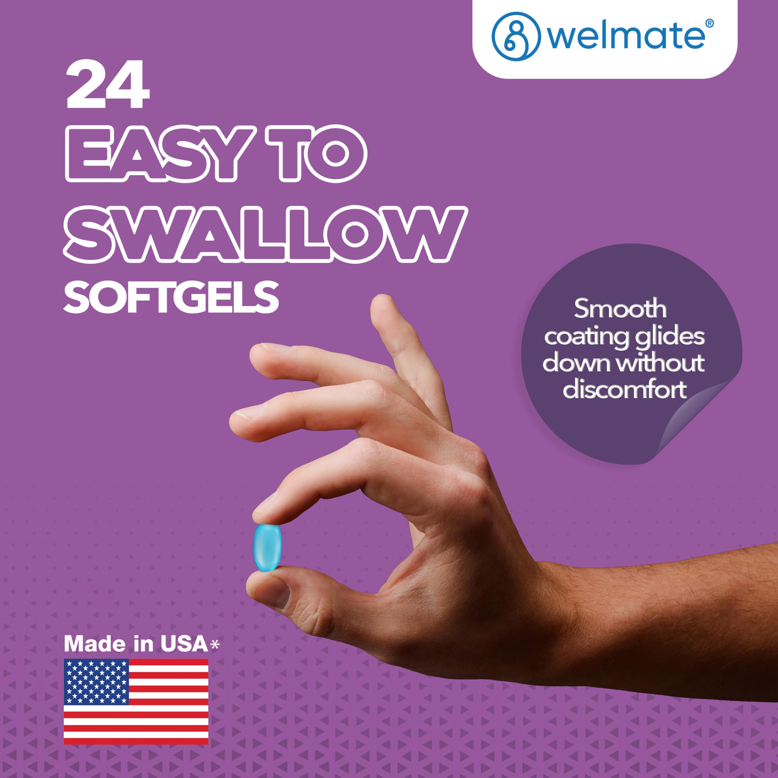 Guía de dosis Welmate softgeles para uso responsable y seguro.