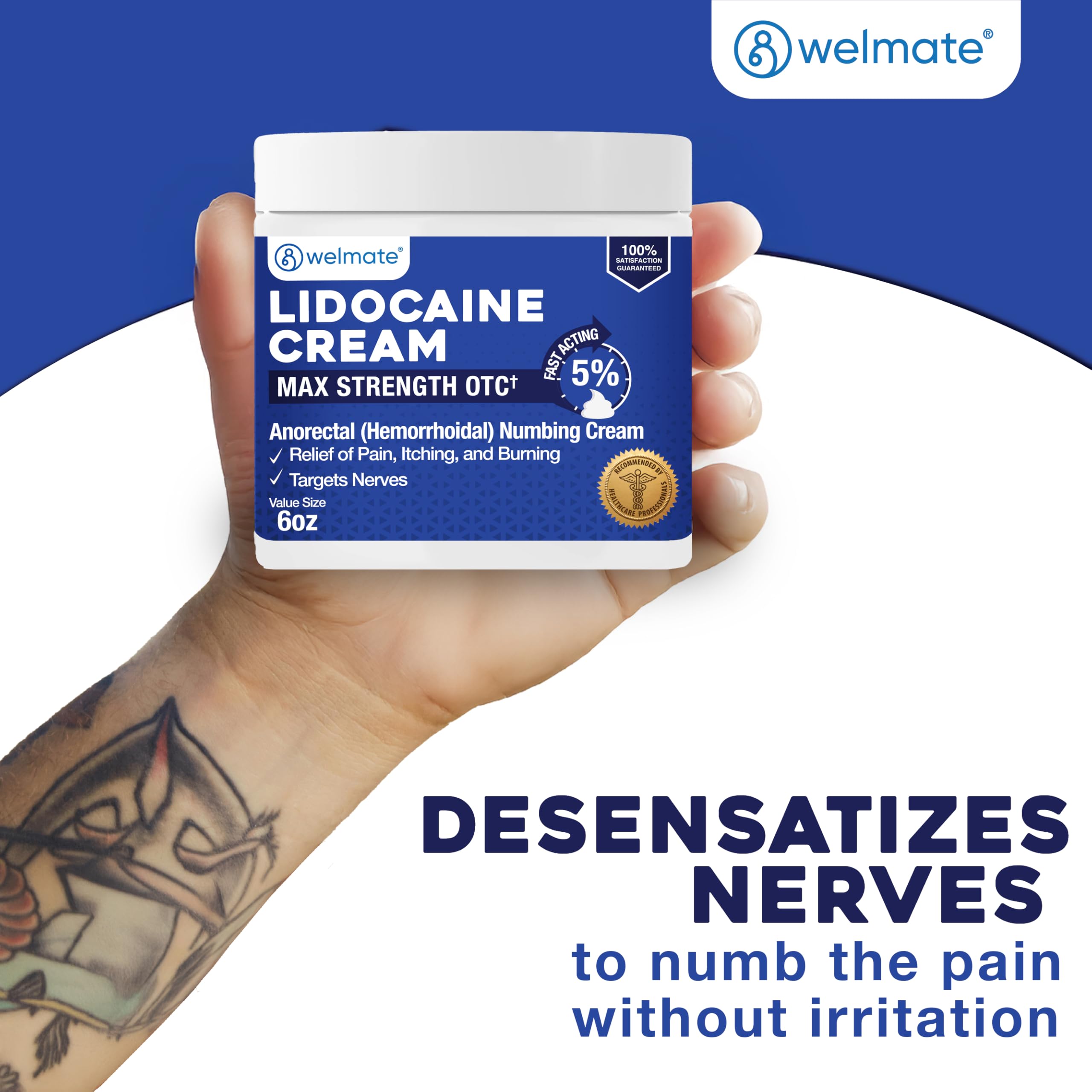 Textura suave y no grasa de la crema WELMATE.