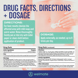 Aplicación externa frecuente con WelMate, absorción rápida y sin grasa.