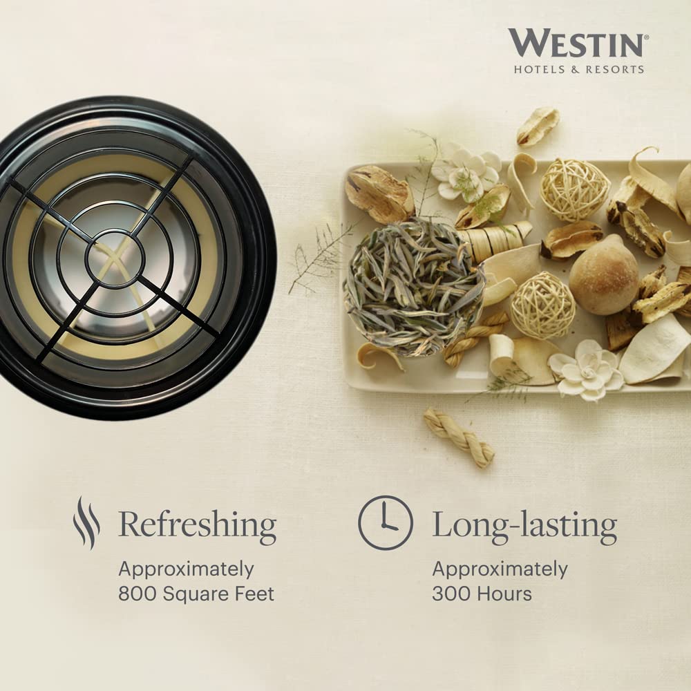Westin White Tea difusor en mesa para crear un ambiente relajante