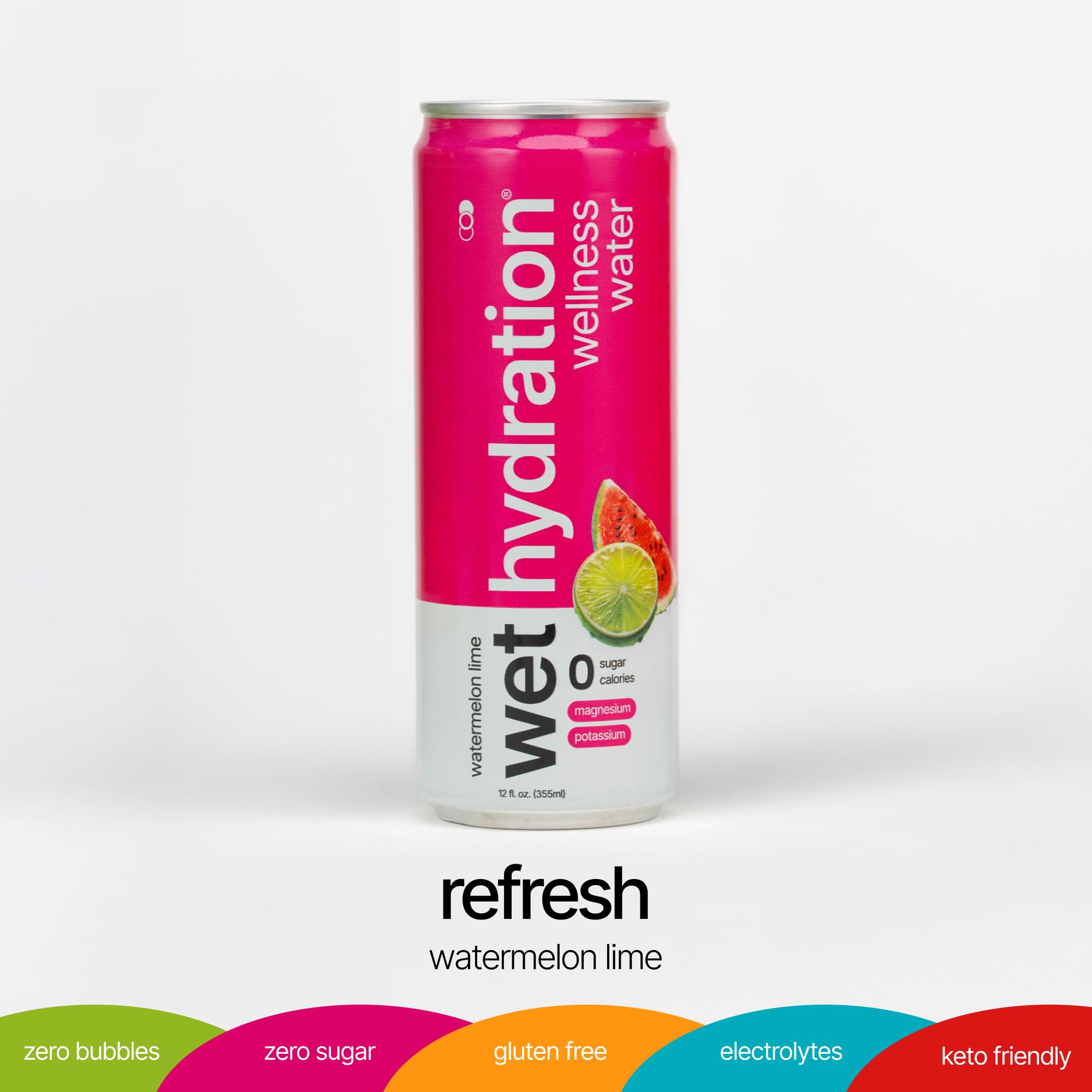 Bebida Wet Hydration para hidratación diaria, sin azúcares ni aditivos artificiales
