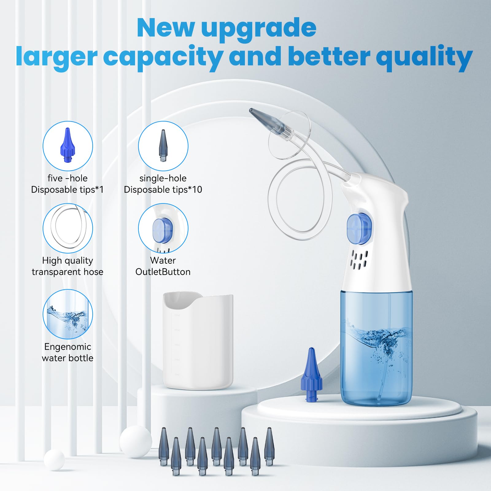 WEUANY cuenco oreja, recoge agua y cerumen durante la limpieza