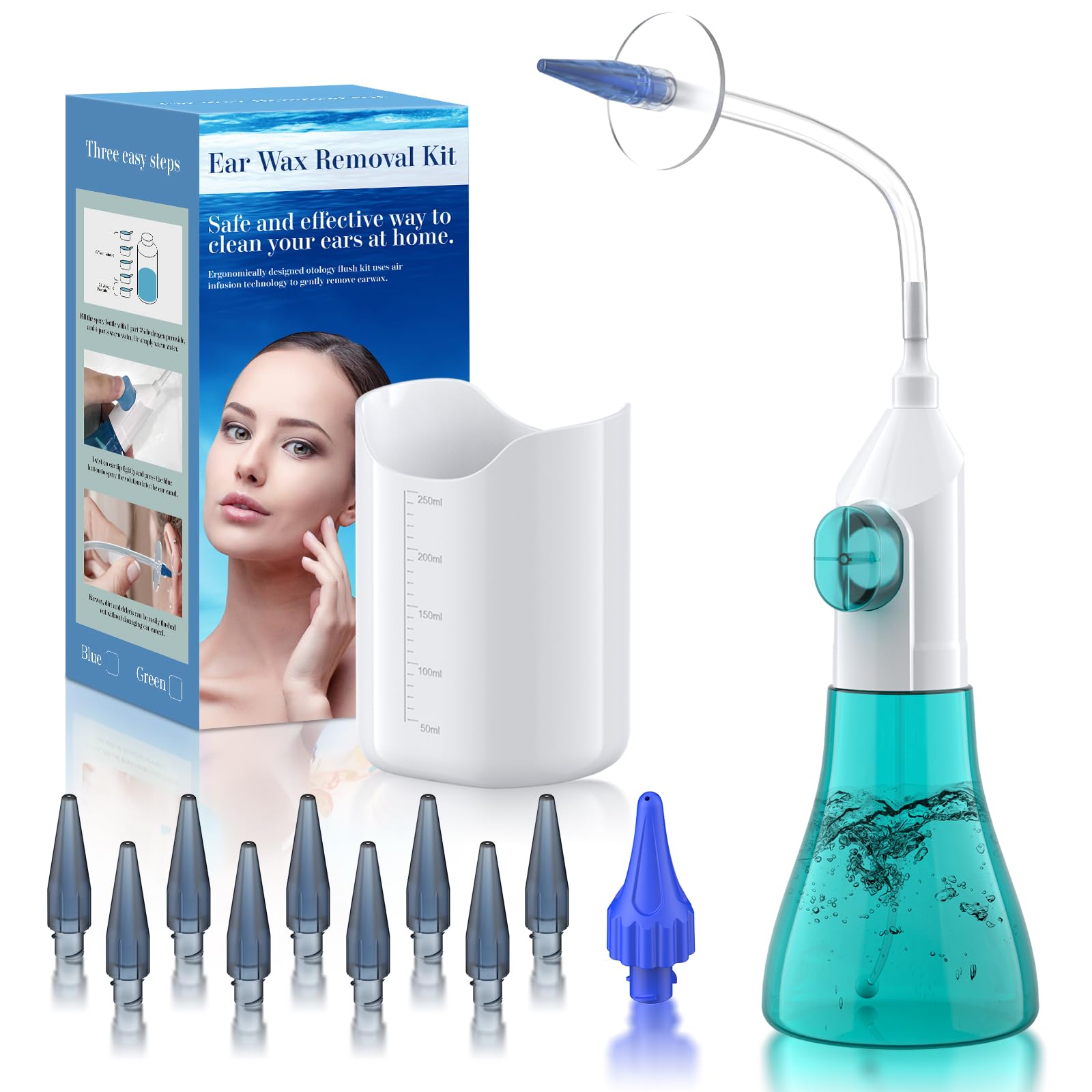 WEUANY kit de limpieza de oídos: empaque elegante para uso doméstico seguro