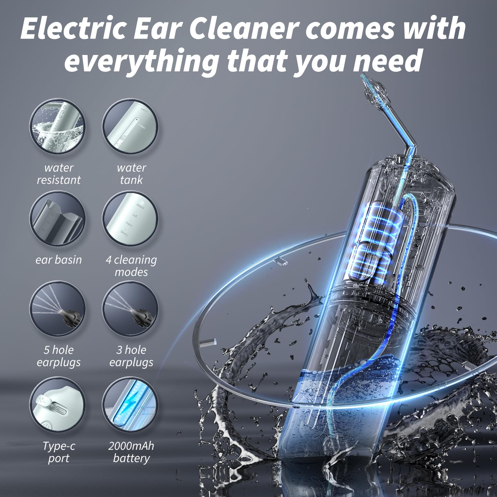 Tapones WEUANY de cinco orificios con flujo amplio para limpieza eficiente.