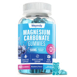 Gominolas Weynrdy magnesio carbonato 500 mg, empaque frontal; apoyo digestivo suave