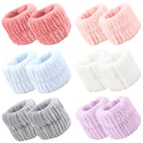 WHAVEL conjunto de 6 pares de muñequeras absorbentes para lavado de la cara, evita salpicaduras