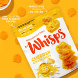Whisps Queso cheddar crujientes snack portátil para cualquier momento