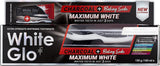 White Glo pasta dientes bicarbonato sodio, enfoque bicarbonato, elimina manchas superficiales