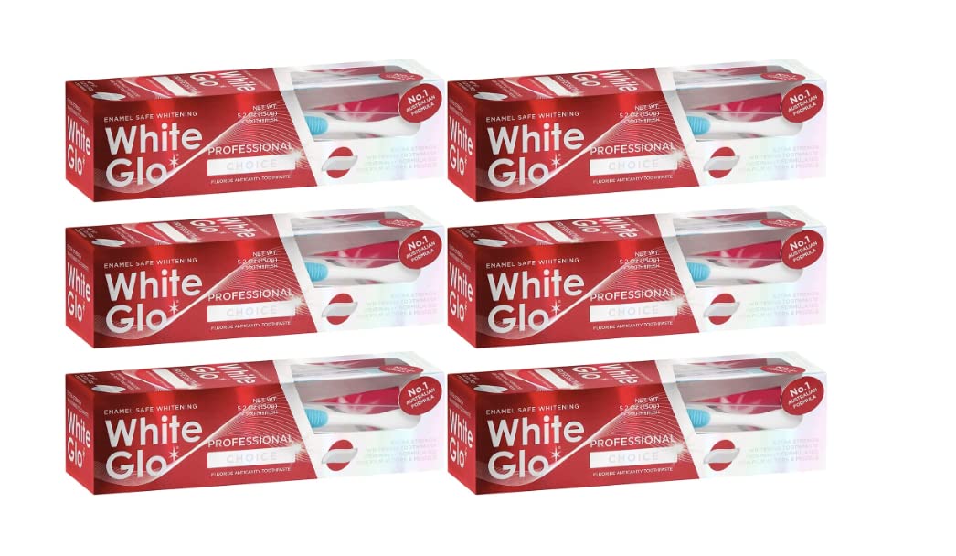 White Glo, tubo individual, ideal para cepillado diario y retoque rápido.