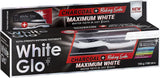 White Glo pasta dientes carbón activado, enfoque carbón activado, potencia el blanqueado suave