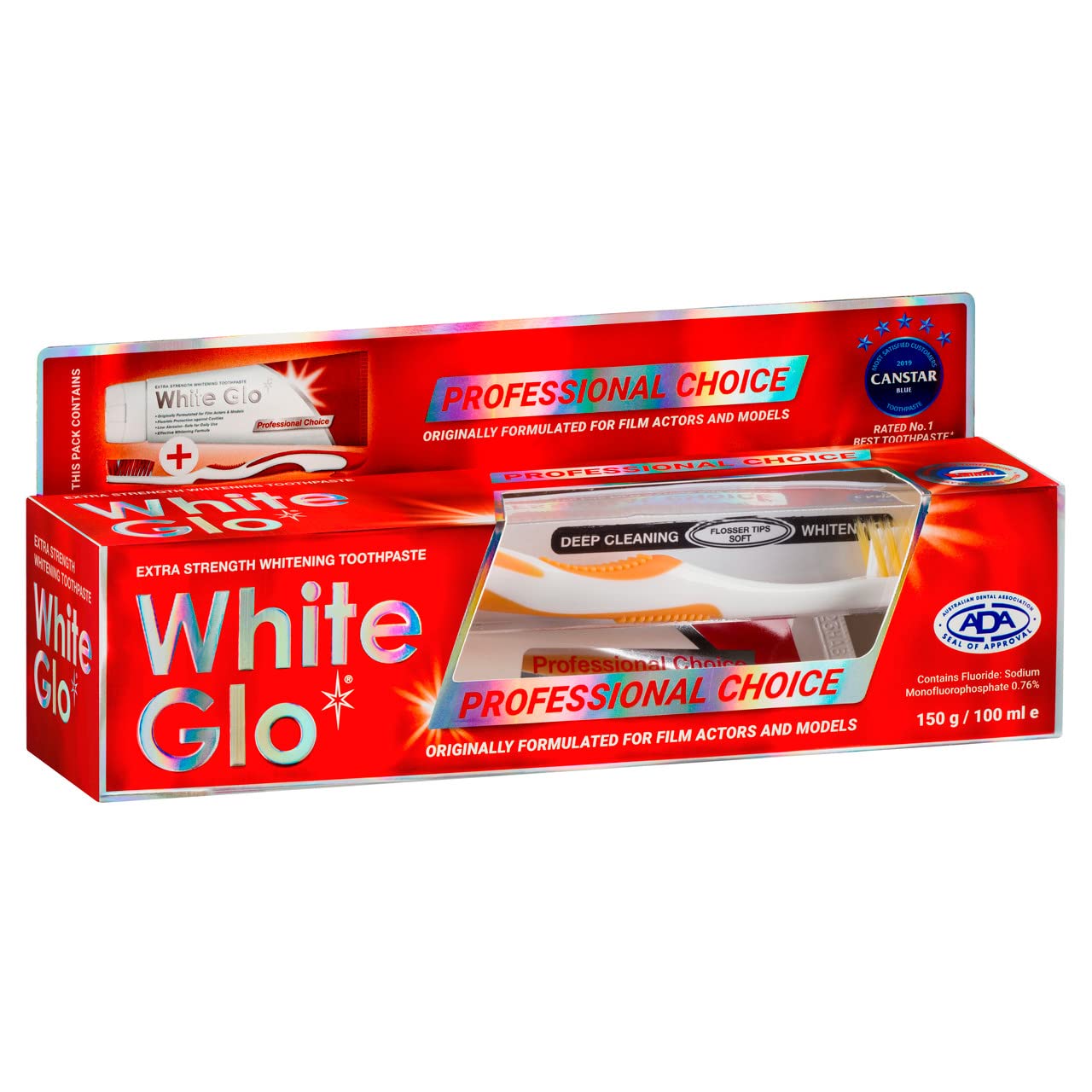 White Glo Professional Choice empaque 150 g: detalle y uso diario recomendado