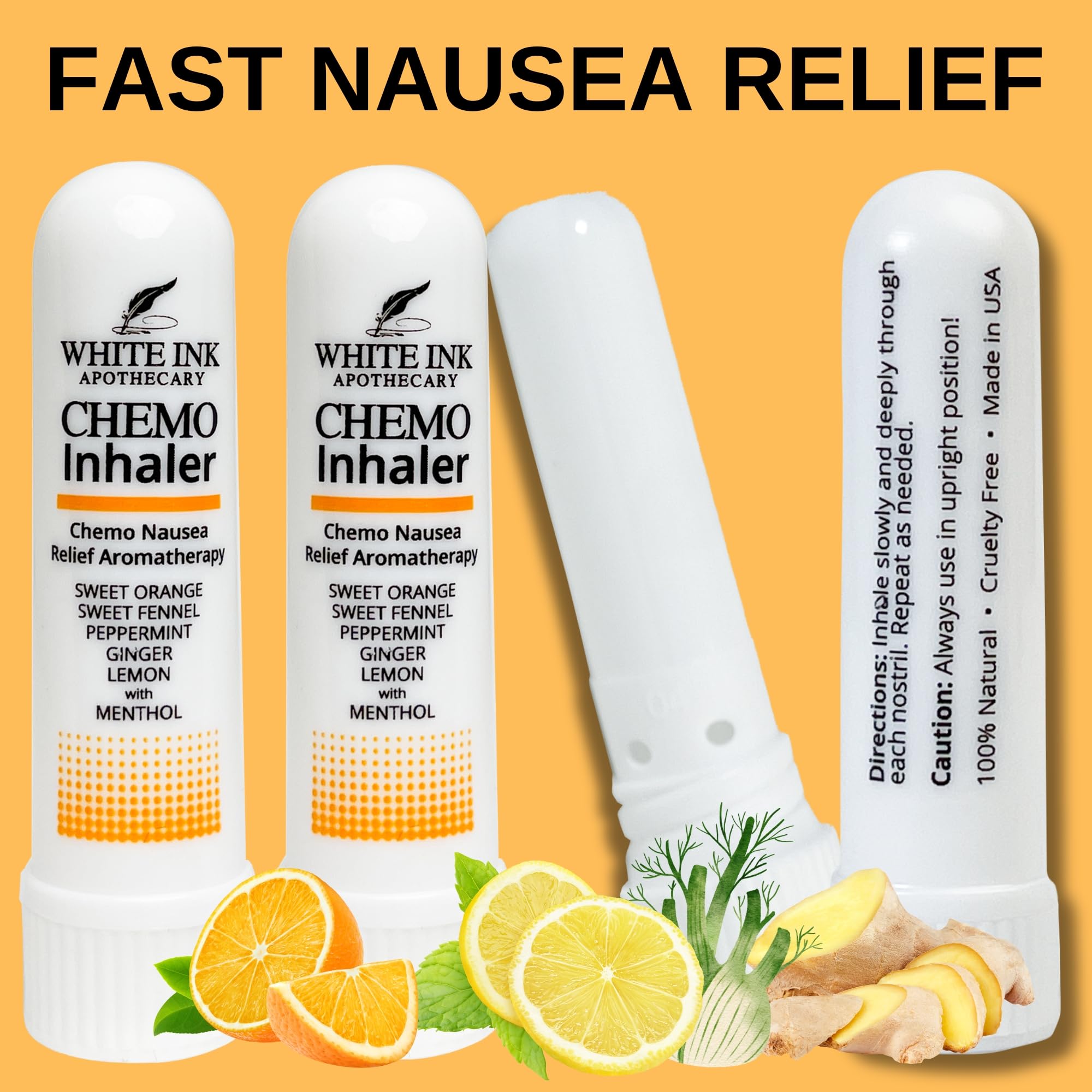 El inhalador nasal de White Ink Apothecary es un recurso natural y no farmacológico.