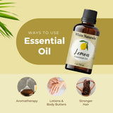 White Naturals Aceite esencial de limón: cuidado capilar para brillo natural.