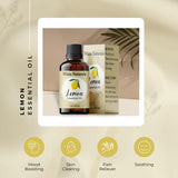 White Naturals Aceite esencial de limón: difusor para ambientar espacios con aroma cítrico.
