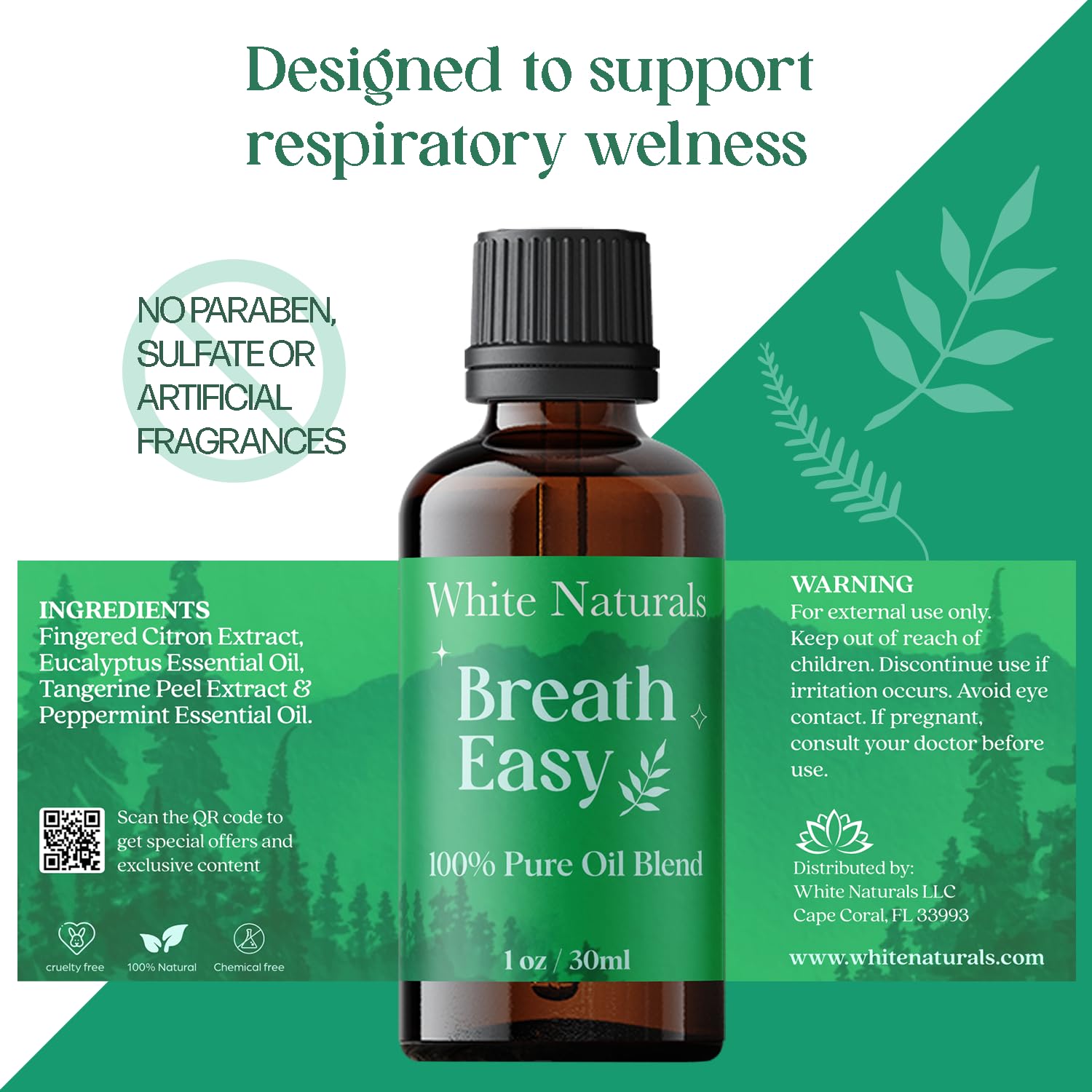 White Naturals Breathe Easy resulta útil en viajes por su tamaño compacto.