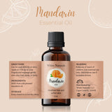 White Naturals mandarina aceite esencial aplicación cabello y piel, cuidado suave