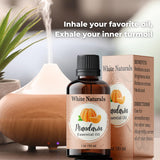 White Naturals mandarina aceite esencial envase compacto, fácil de llevar