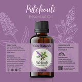White Naturals Patchouli aplicación en piel diluido para suavidad
