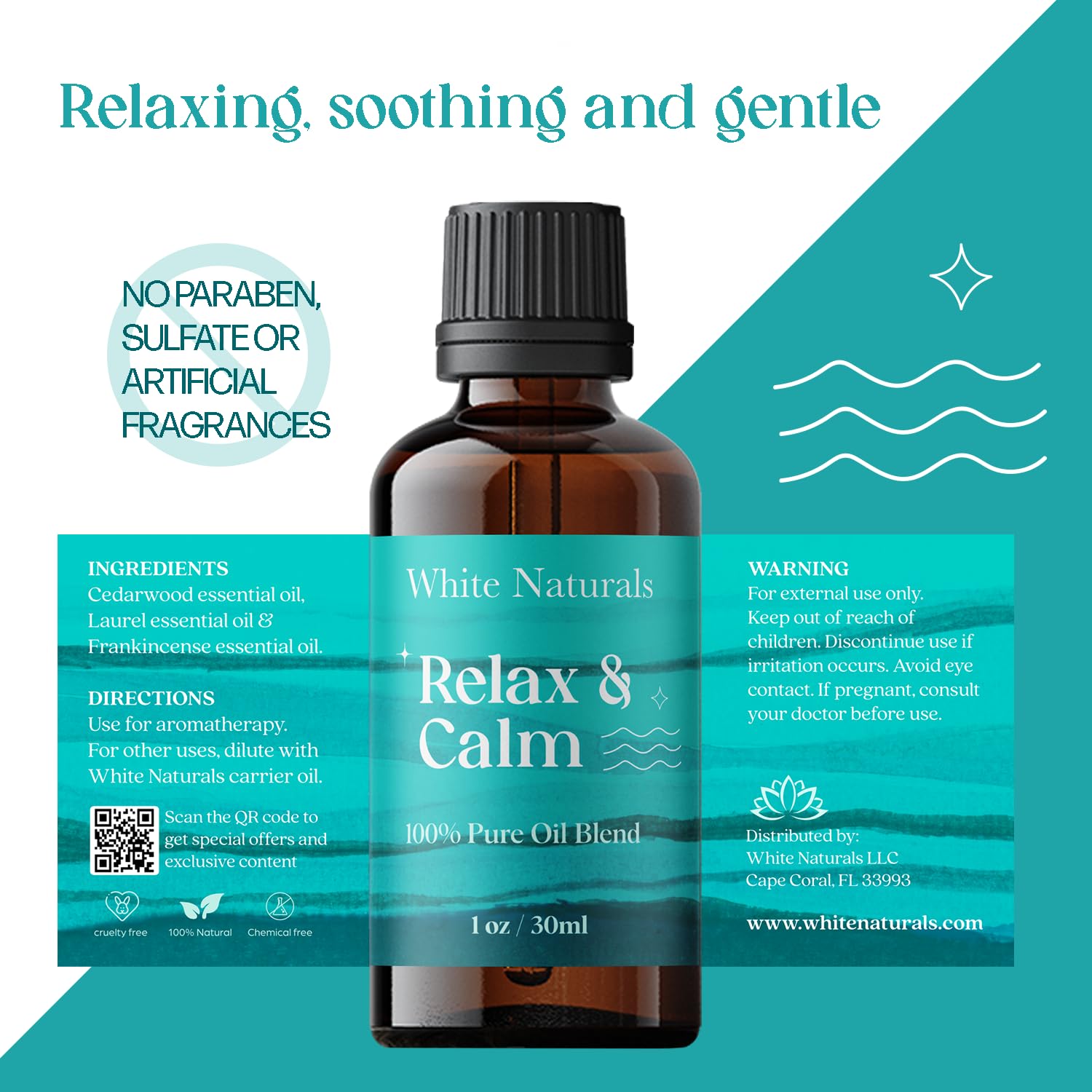 White Naturals Relax & Calm: ritual de autocuidado sin aditivos sintéticos.