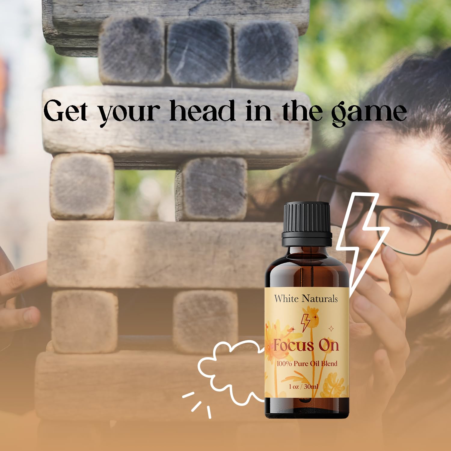 White Naturals Enfoque: tamaño compacto para llevarlo a cualquier lugar.