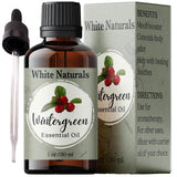 White Naturals Wintergreen, botella de vidrio ámbar conserva el aroma fresco para difusores.