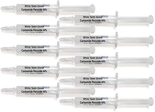 White Teeth Global: 10 jeringas de 3 ml para aplicación dental precisa.