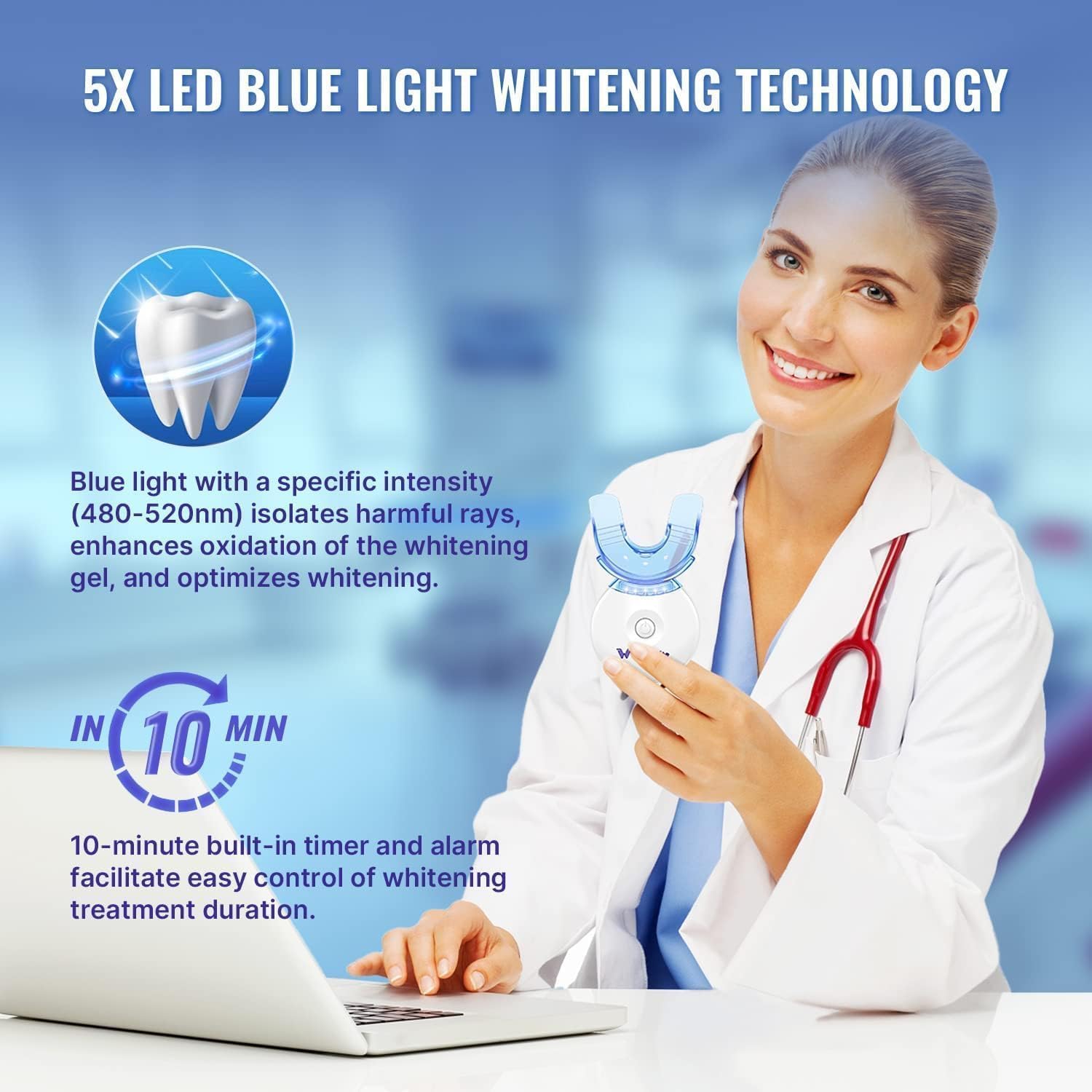 Whitebite Pro gel blanqueador al 35% de peróxido de carbamida, resultados visibles con aplicación controlada.