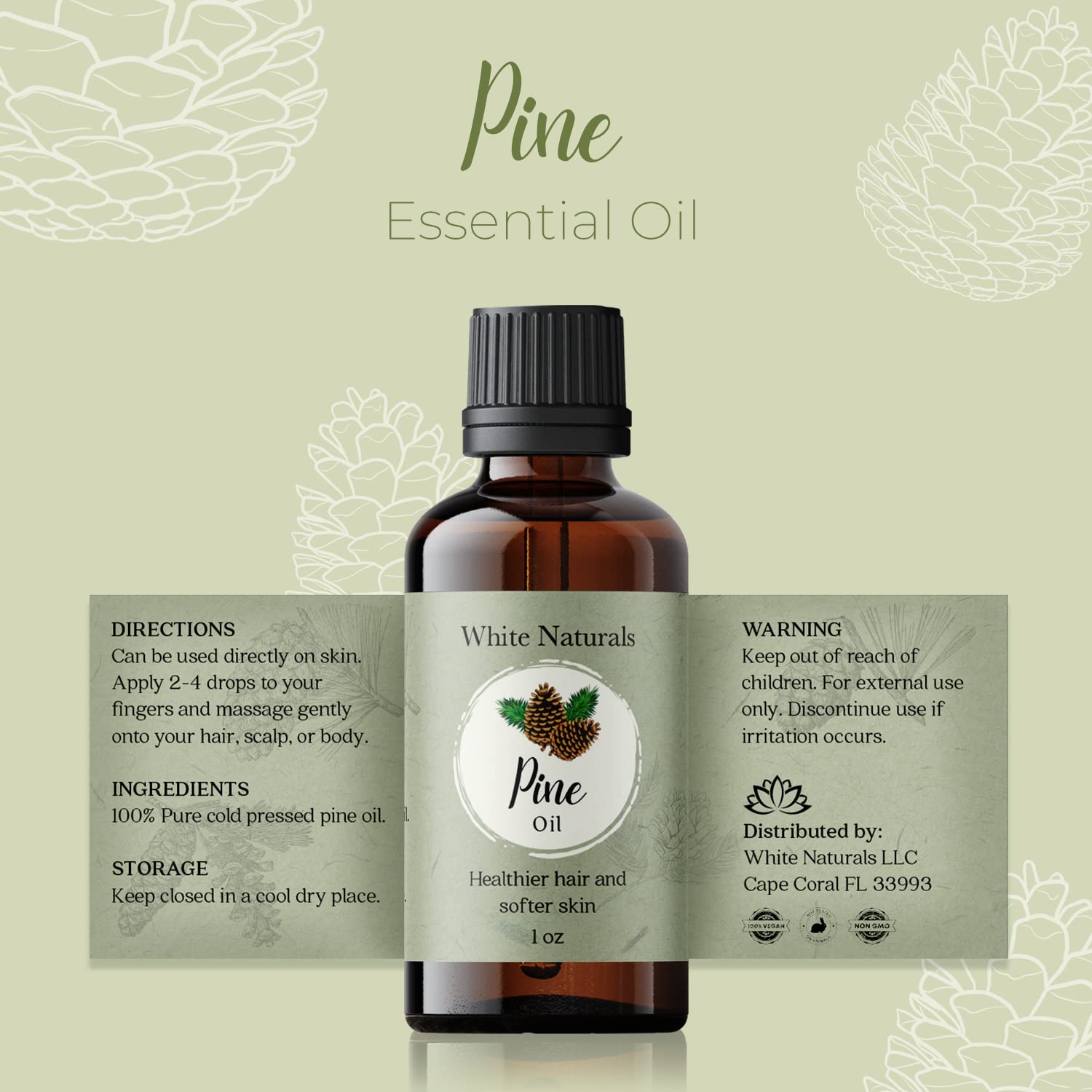 White Naturals Pino Puro, perfuma y mejora el ambiente de la habitación