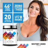 Whitney Johns Brain Activate envase compacto para uso diario.