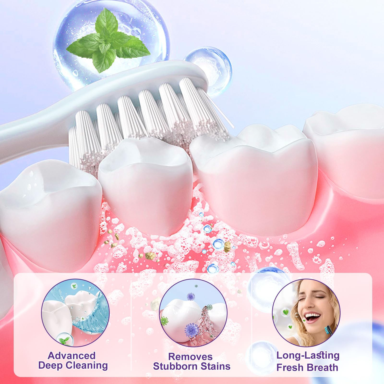WHLH Polvo Blanqueador Dientes con foco tabaco, ayuda a eliminar manchas superficiales
