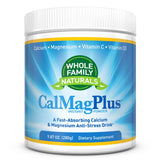 Whole Family Naturals CalMag Plus botella: ingesta diaria de minerales para bienestar