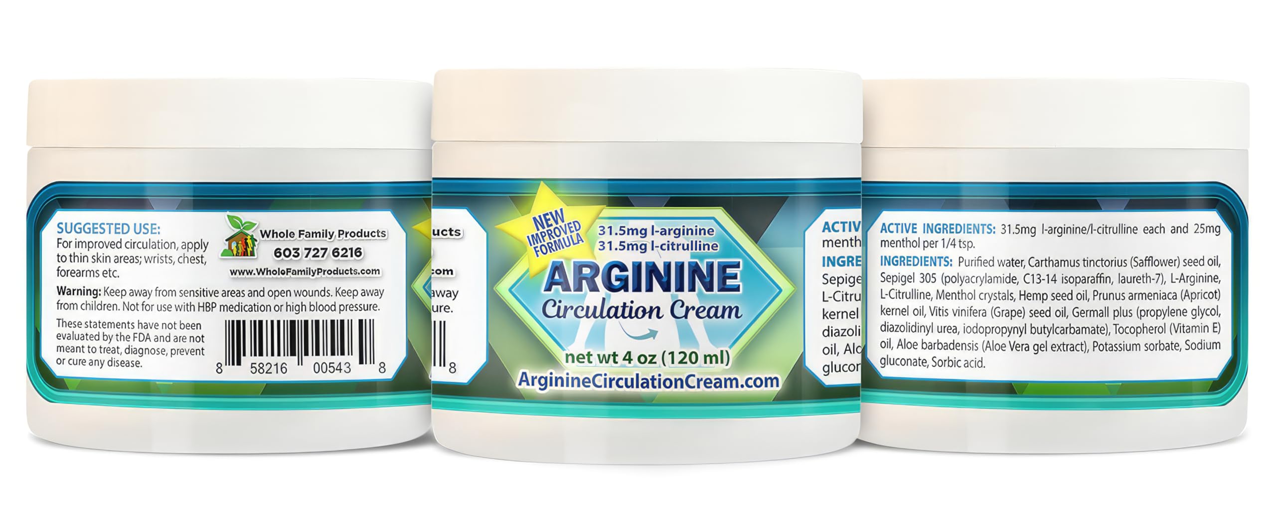 Uso en manos, pies y piernas con Arginine Circulation Cream de Whole Family