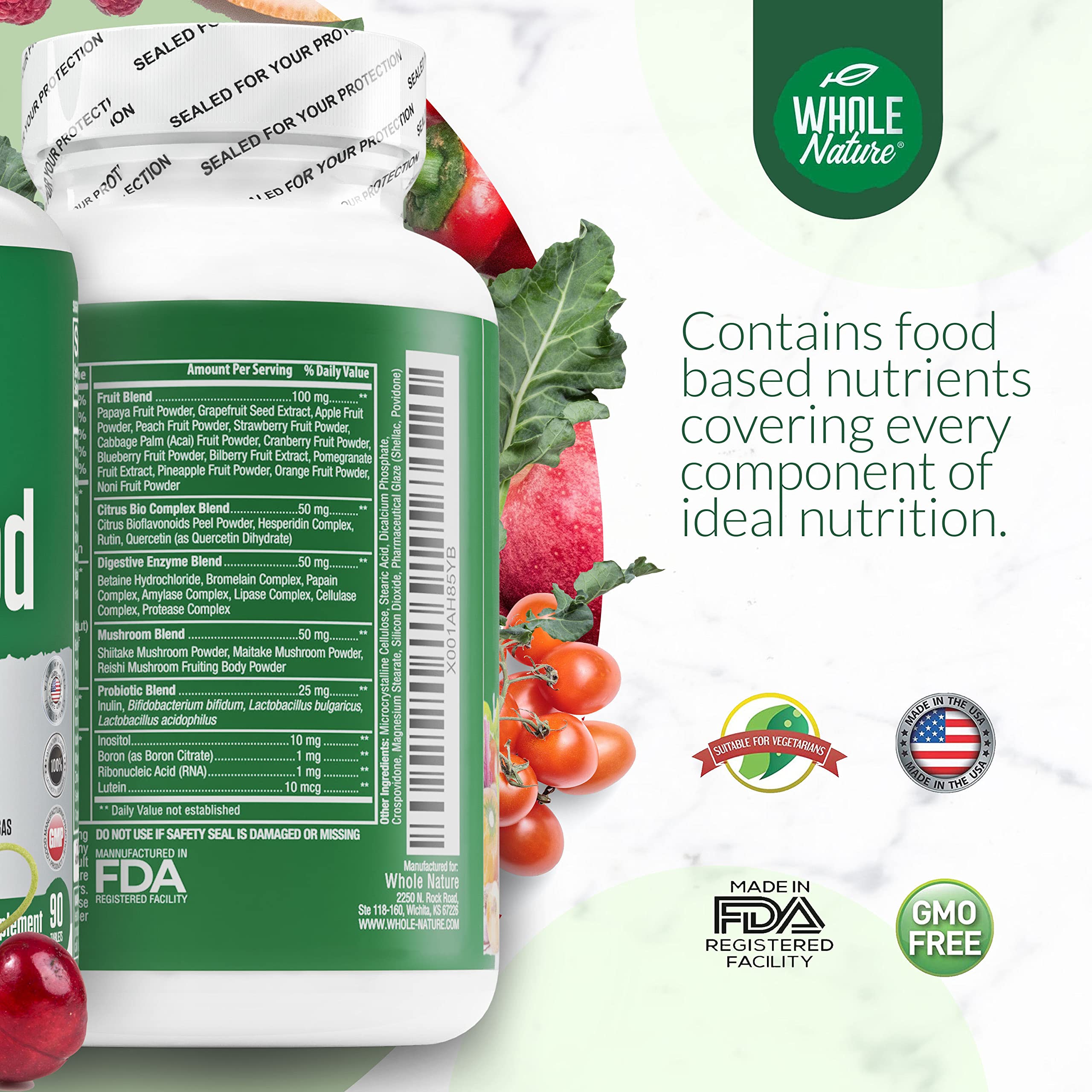 Whole Nature omega-3-6-9 en gelcaps para salud de piel y corazón
