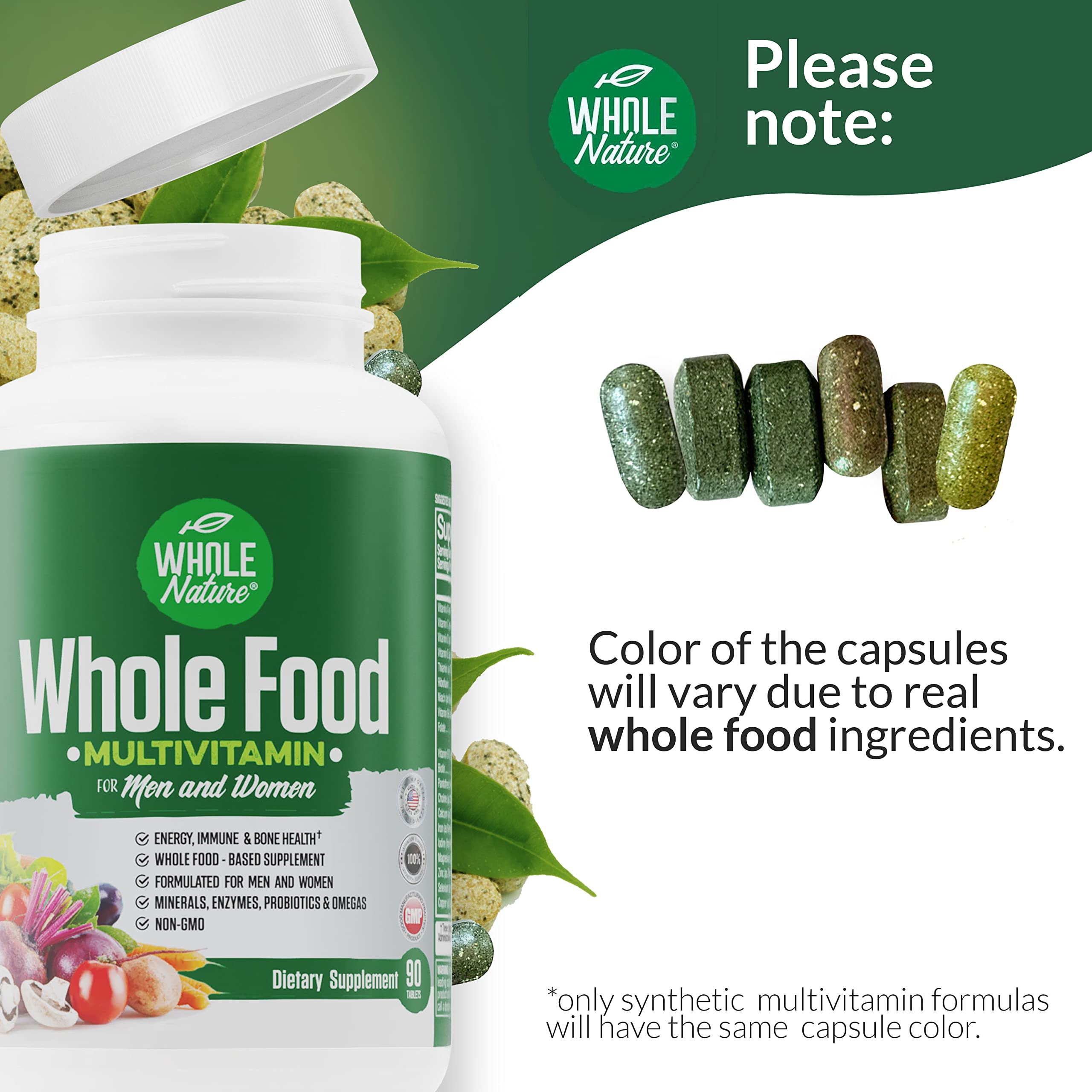 Whole Nature probióticos en cápsulas para apoyo digestivo
