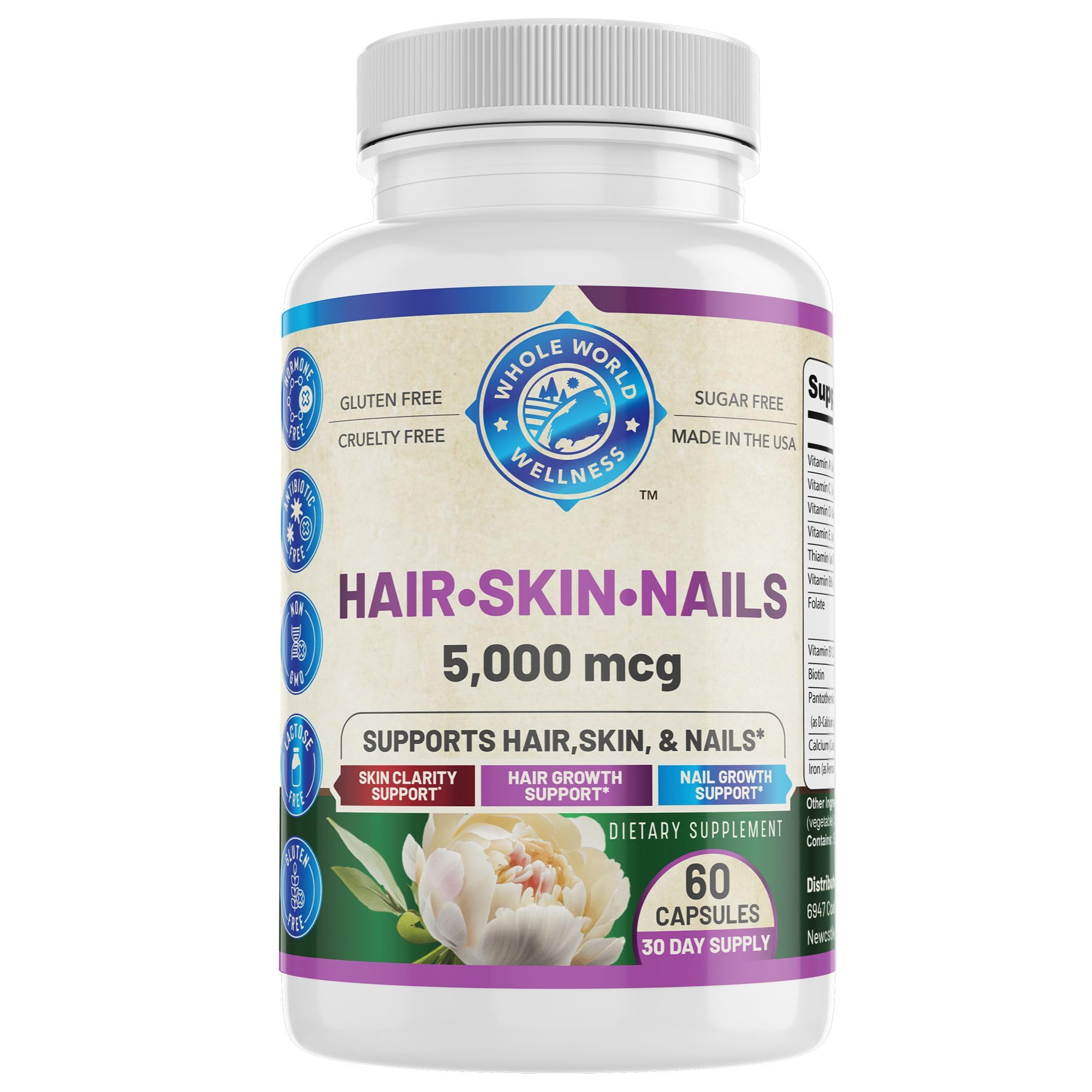 WHOLE WORLD WELLNESS cabello saludable con crecimiento potencial