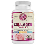 Botella de WHOLE WORLD WELLNESS Collagen Complex para uso diario.
