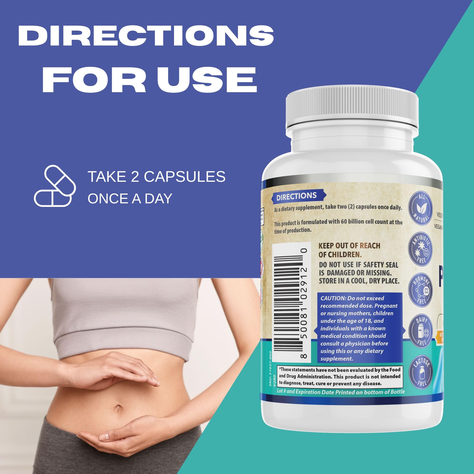 Ilustracion salud intestinal de WHOLE WORLD WELLNESS Probiotico y flora.