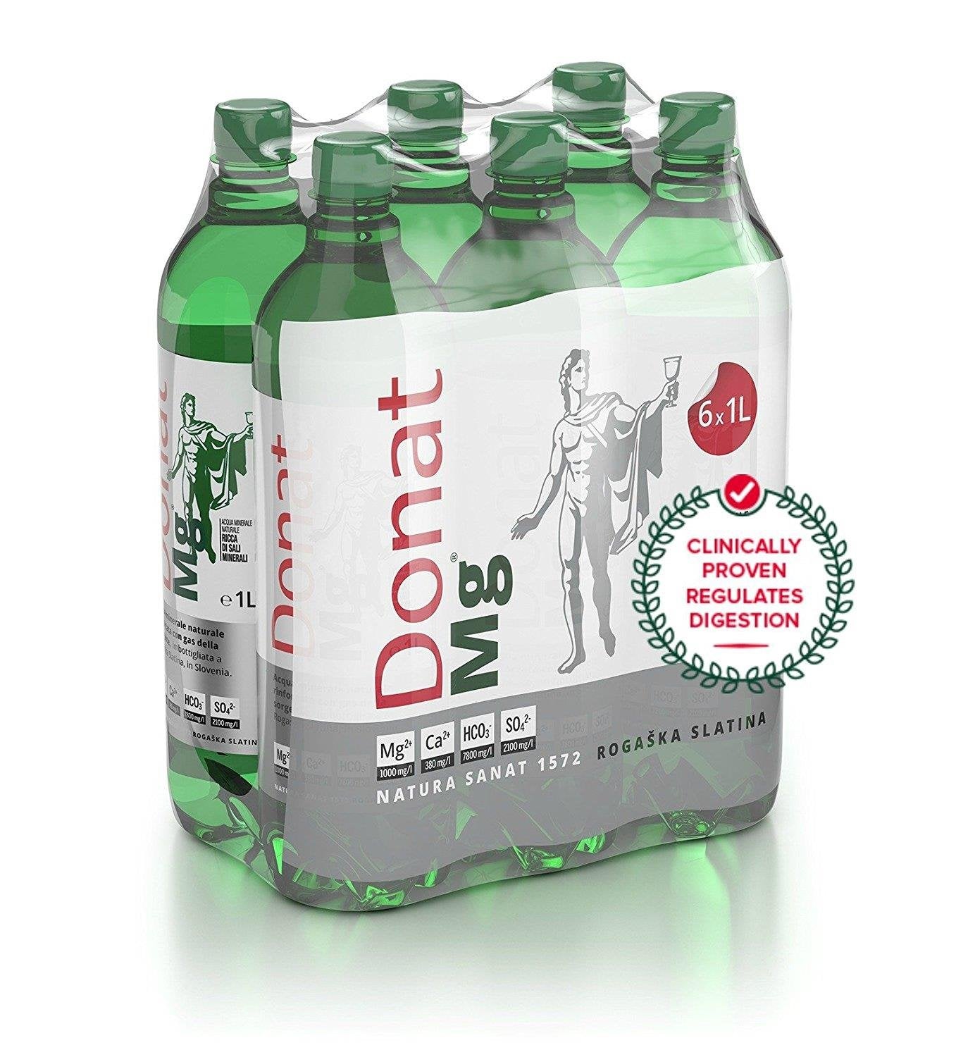 Donat Mg de Wholefood Earth en botella de 1 L, ideal para consumo diario y aporte de magnesio.